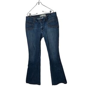 VTG Gap Jeans flare bootcut  leg denim flap pockets size 10 long Y2K